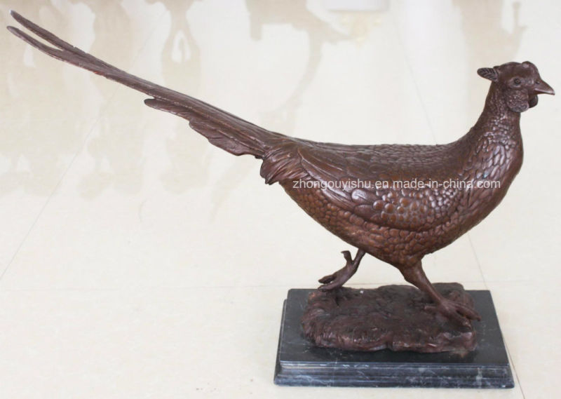 Bronze Animal Sculpture, Bronze Pheasant Sculpture