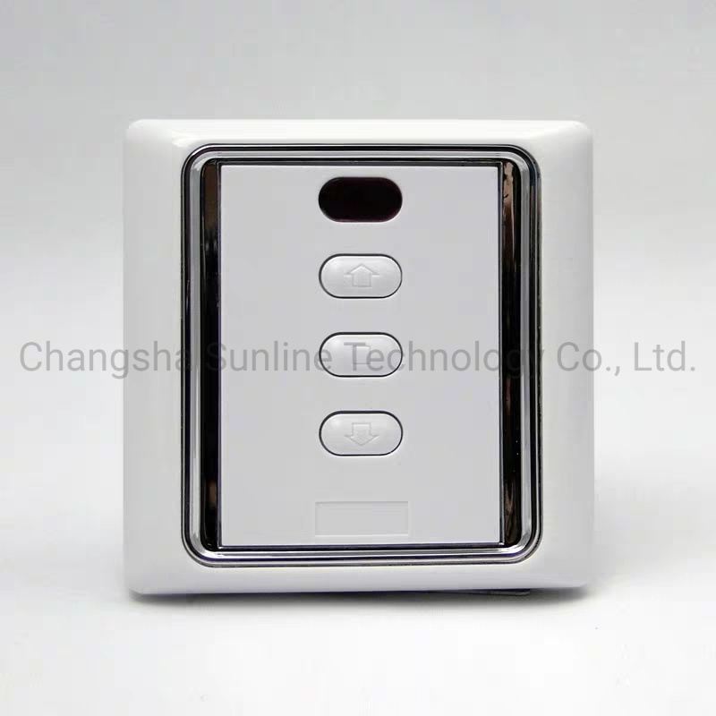 Roller Shutter Motorized Curtain Blind Wall Mounted Switch with Remote Receiver Function