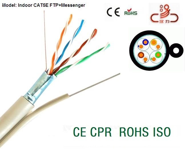 Cat5e LAN Cable Cat5e Add Messenger Wire Indoor Network Cable