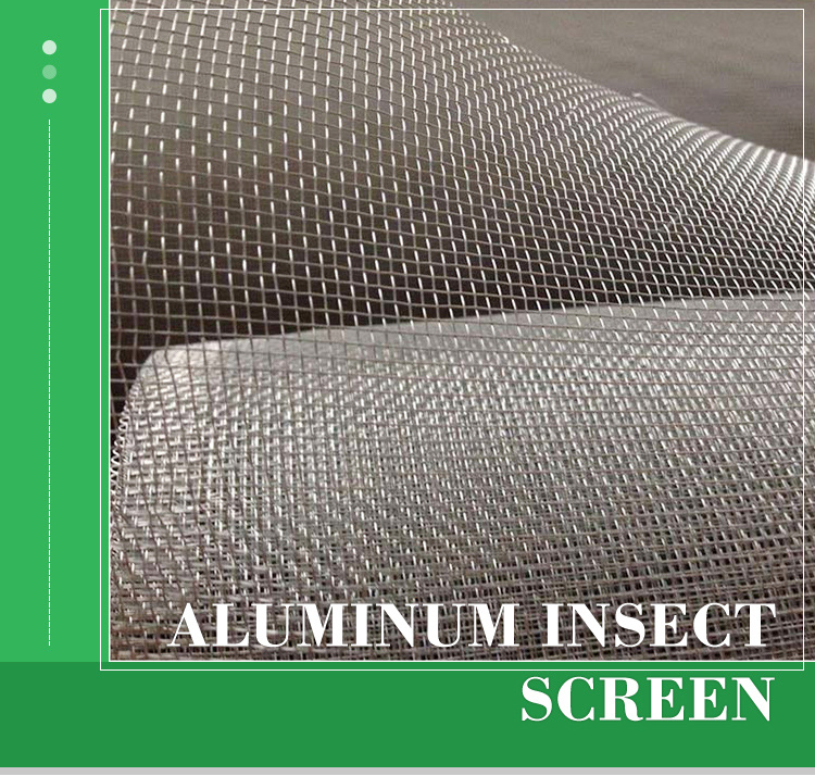 Aluminum Alloy Wire Mesh Mosquito Window Screen Mesh Roll