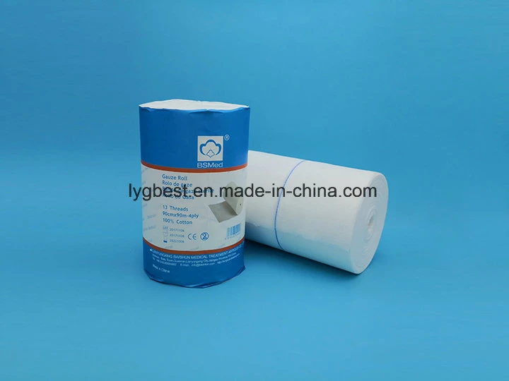 100% Cotton Disposable Hydrophilic Gauze Roll/Gauze Fabric /Gauze Dressing