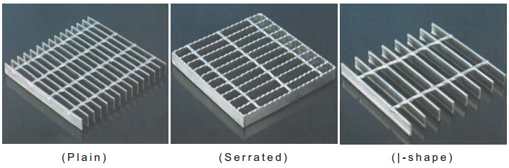Steel Grating -- Serrated, Close Ended, Untreated