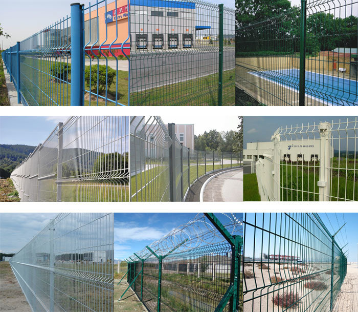 Strong 6 Gauge Triangle Welded Wire Mesh Fence Panels Security Properties Fencing
