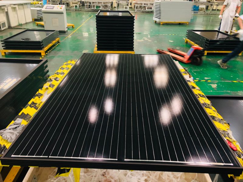 China Mono Solar Panel 300W 320W 330W Black Solar Panels 330W Full Black Frame Paneles Solares