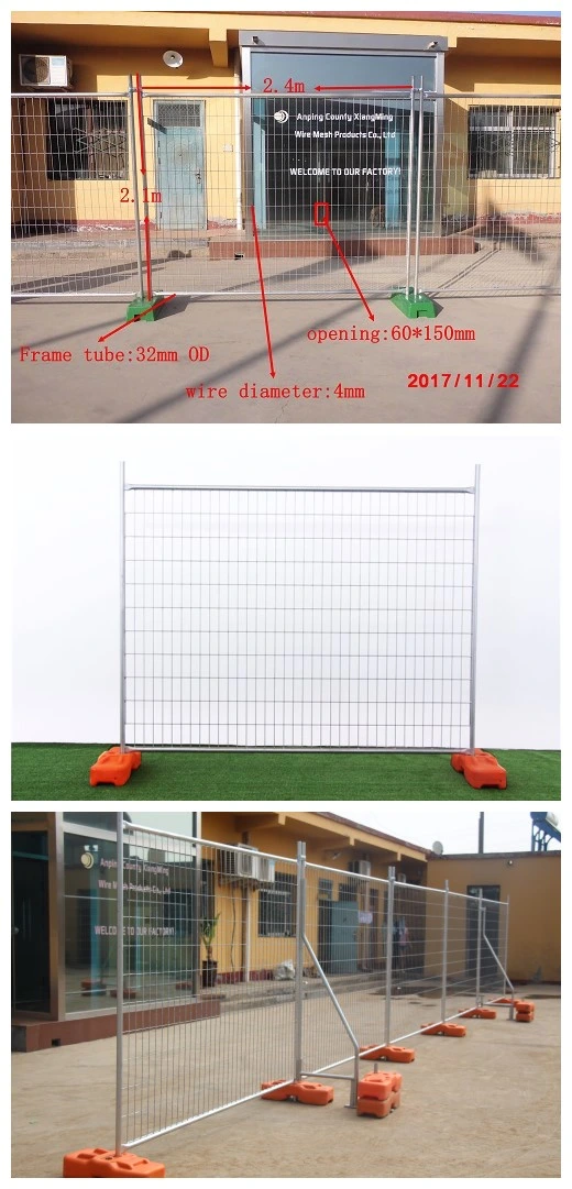 Moveable Temp Fencing Temporary Fencing Wire Mesh Fence for Construction Site