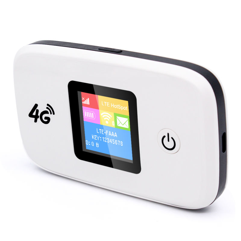 4G LTE Pocket Hotspot Mifi Wireless Network Router with SIM Card Slot and Build-in Battery WiFi Router