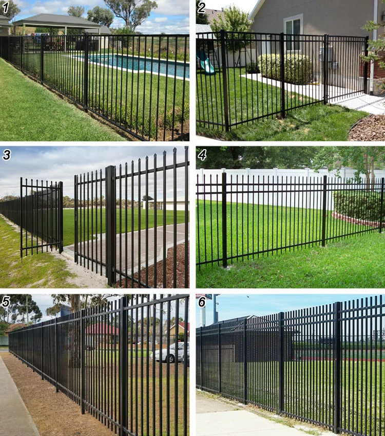 Home & Garden Decorative Wrought Iron Steel Tubular Security Fencing