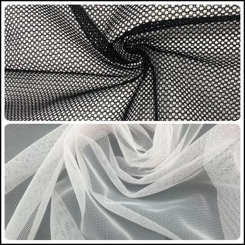 50d Mosquito Netting Hexagonal Hard Polyester Mesh Fabric