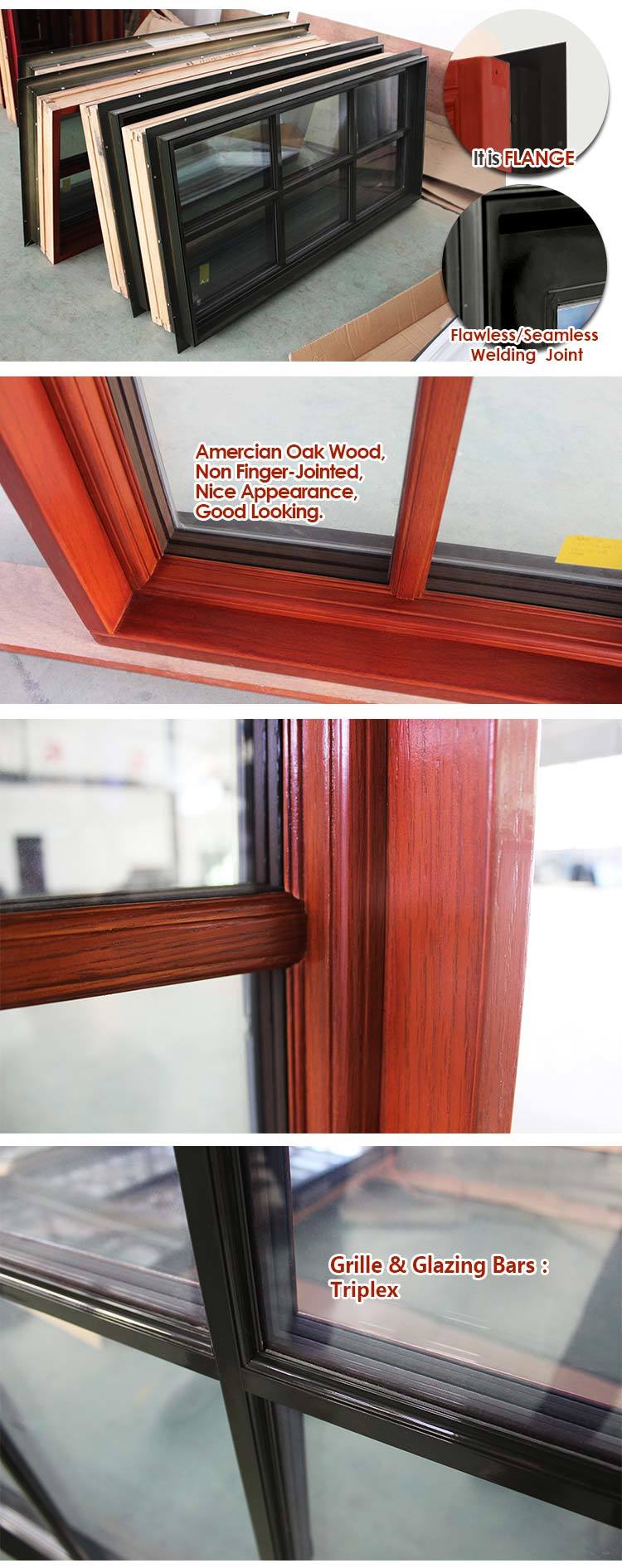 Double Glazed Aluminum Windows with Flyscreen, Latest Modern Aluminum Window with Grille Design, Durable Aluminum Frame