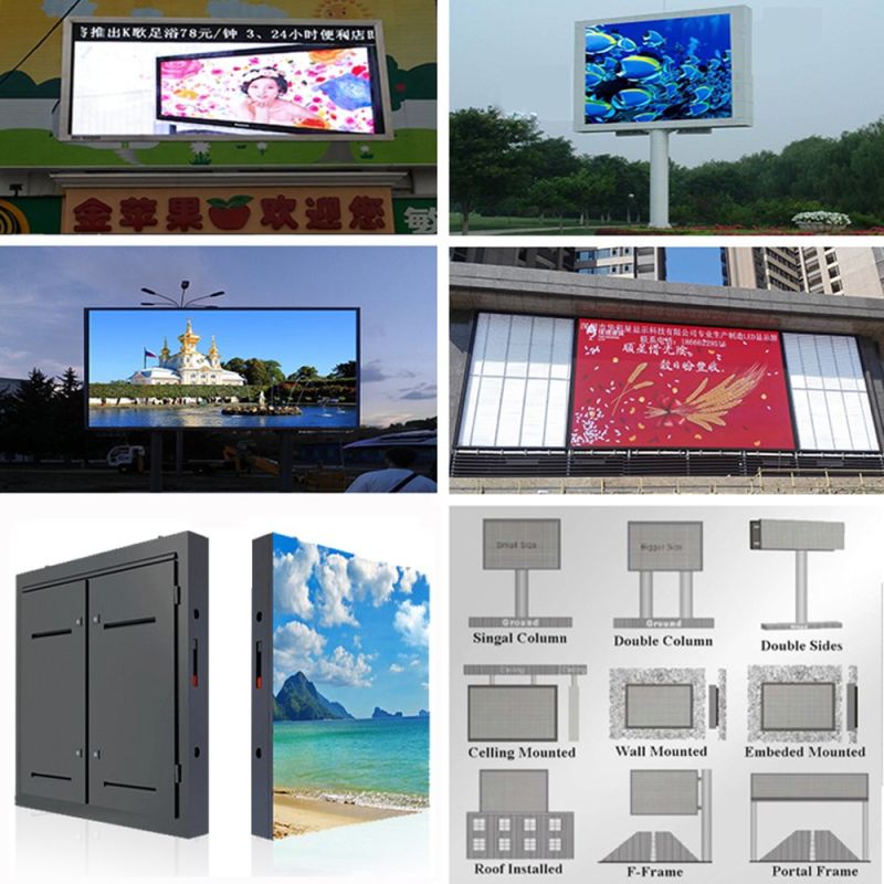 Outdoor Full Color Fixed Installation Curved LED Display Screen