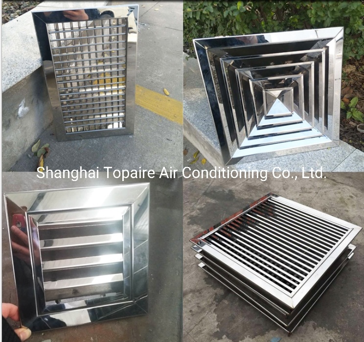 Stainless Steel Air Supply Vent, Air Outlet Grille, Air Inlet Grille