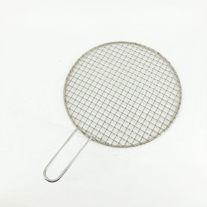 Stainless Steel Barbecue Grill Wire Mesh/BBQ Net with Handle