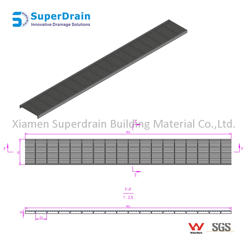 Metal Serrated Drainage Steel Grating Canal Cover Steel Grid Grating Building Material