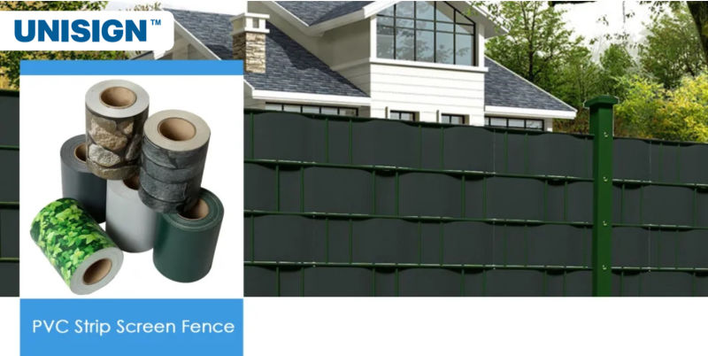 Durable Garden Privacy PVC Striped Tarpaulin PVC Screen Strip Fence