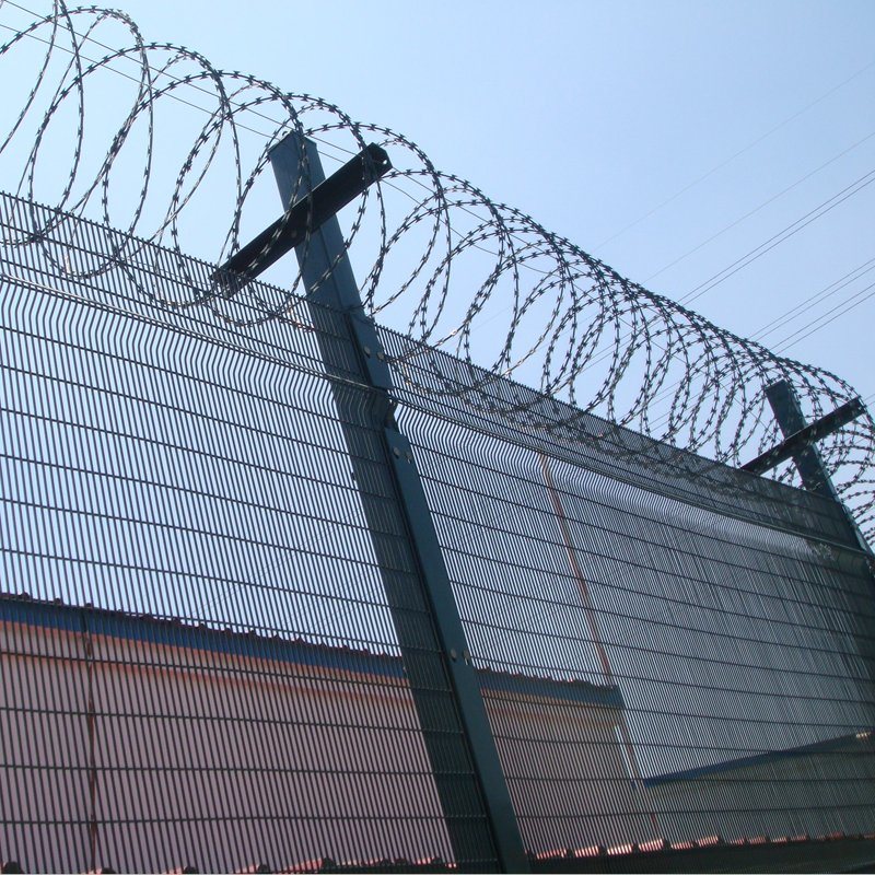 High Security Fencing Green Powder Coated 358 Fence