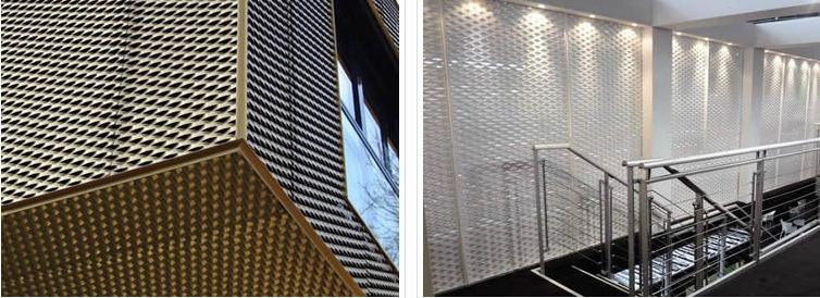 Aluminum Expanded Metal Mesh Infill Panels