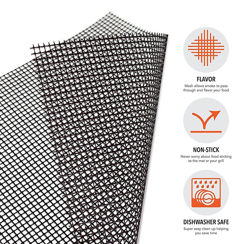 Free Sample Customized PTFE Reusable BBQ Net Grill Wire Mesh