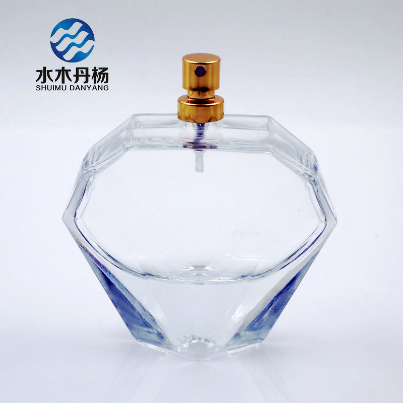 Diamond Shaped 100ml Fancy Perfume Bottle Empty Glass Bottle