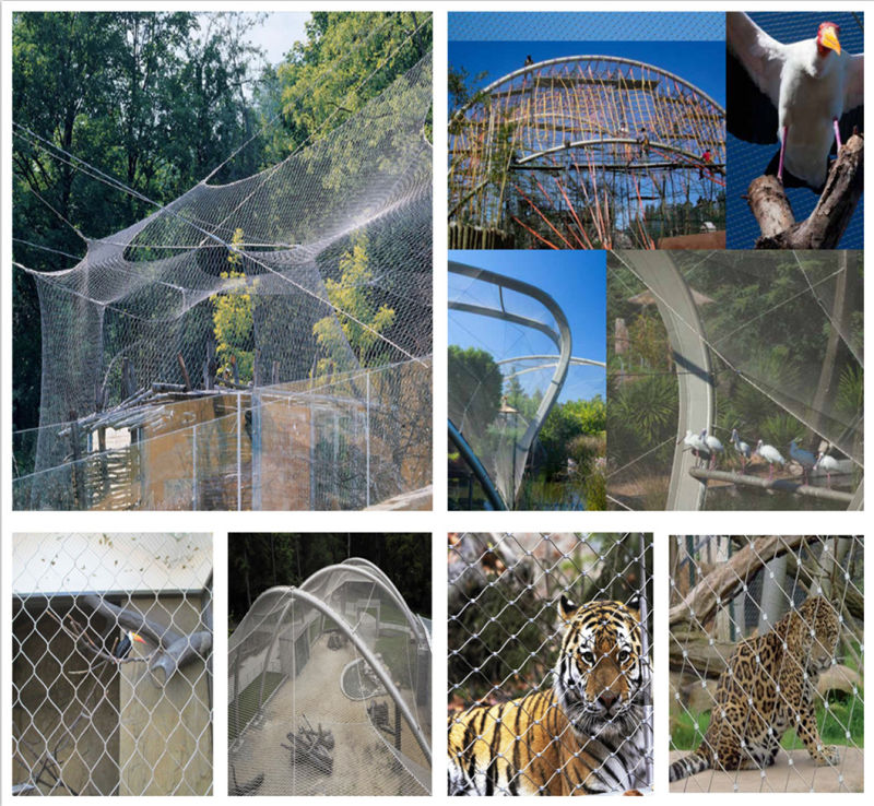 Aviary Mesh / Stainless Steel Rope Net / Bird Cage Netting