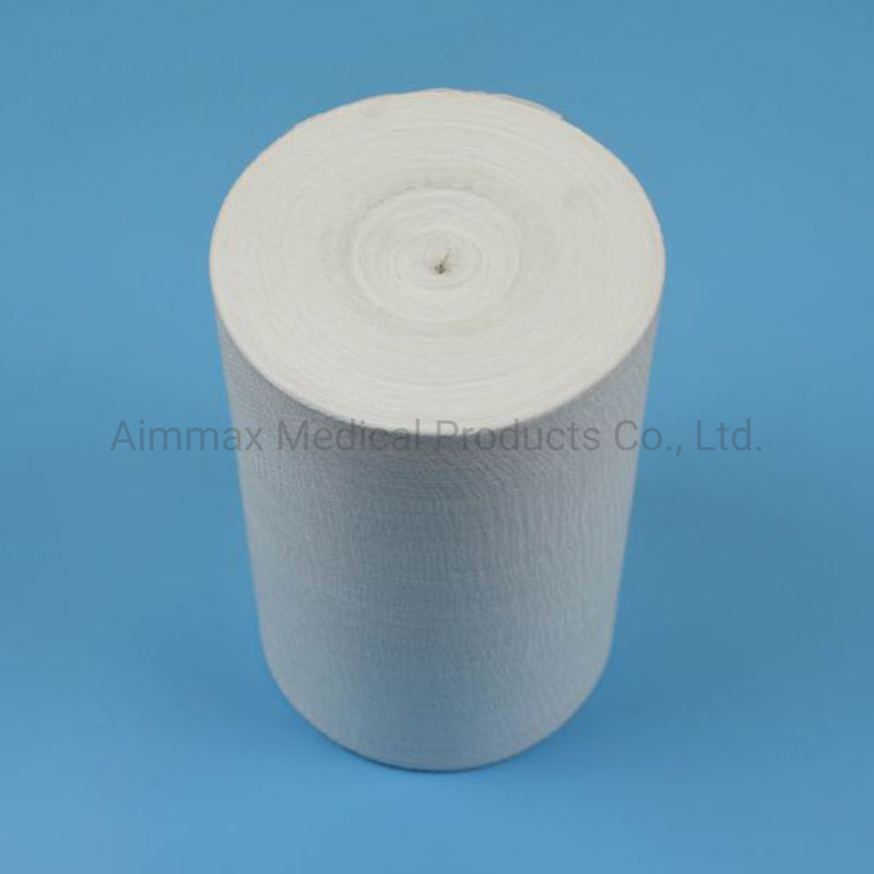 100% Cotton Absorbent Gauze Roll Gauze Wool for Hospital