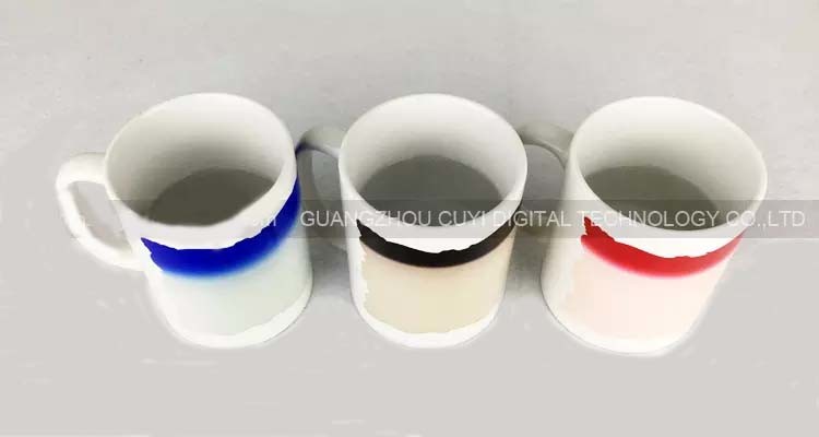 11oz Sublimation Coated Partial Color Changeable Magic Mugs