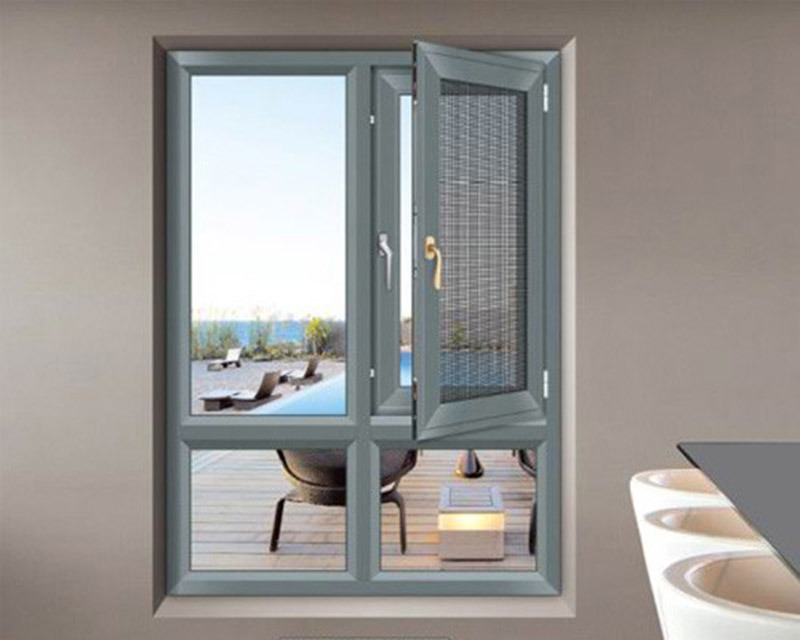 High Quality Security Modern Metal Glass Casement Window with Aluminum Frame