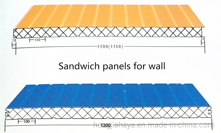 PU Edge Sealing Rockwool Sandwich Panel for Cold Room
