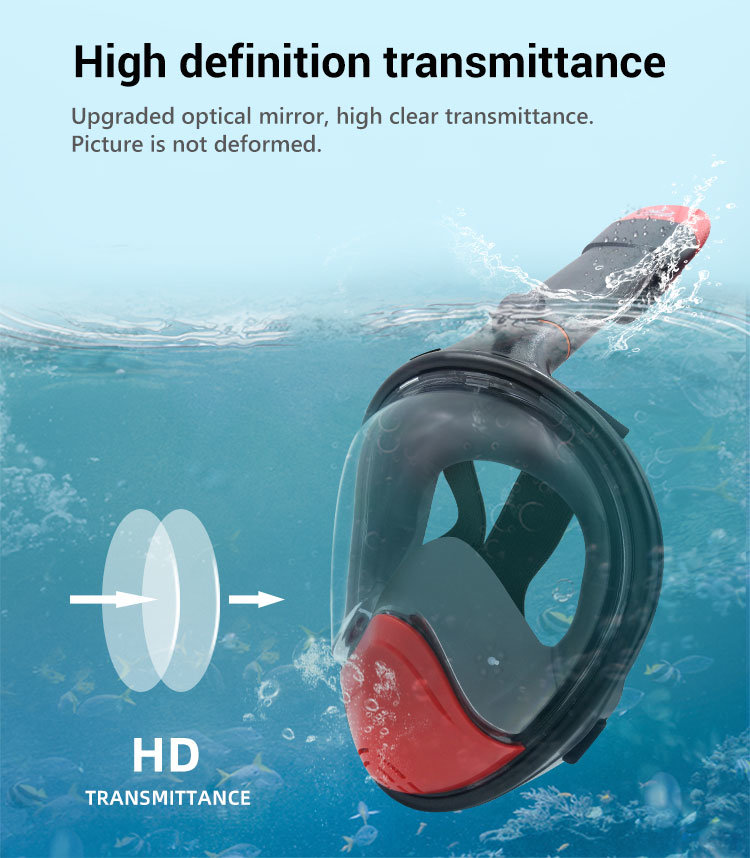Hot Sale Diving Gear Full Face Snorkel Mask 180 Degree Snorkel Mask Diving Equipment