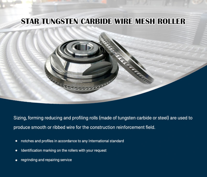 Tungsten Carbide Rolls for Reinforcement Fabric Mesh