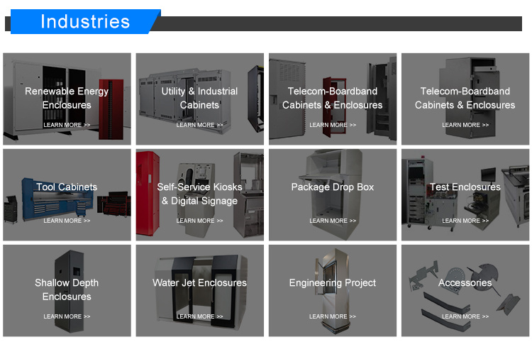 Custom Sheet Metal Fabrication Power Electrical Enclosure Distribution Metering Box