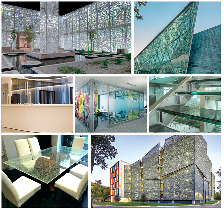 Glass Laminated Stainless Steel Metal Mesh