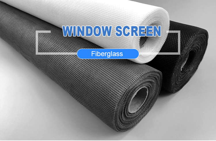 6FT Witdth 16X16 Mesh Gray Color Fiberglass Window Screen