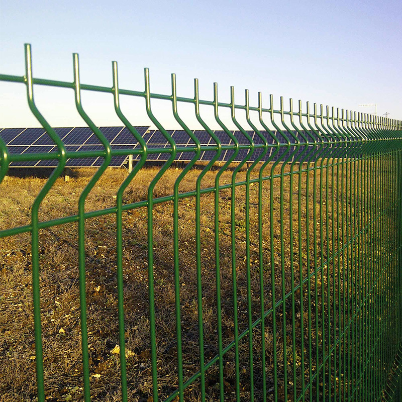 Powder Coated Curved Welded Wire Mesh Fence Greenhouse Fencing for Airport Commercial Area Prison