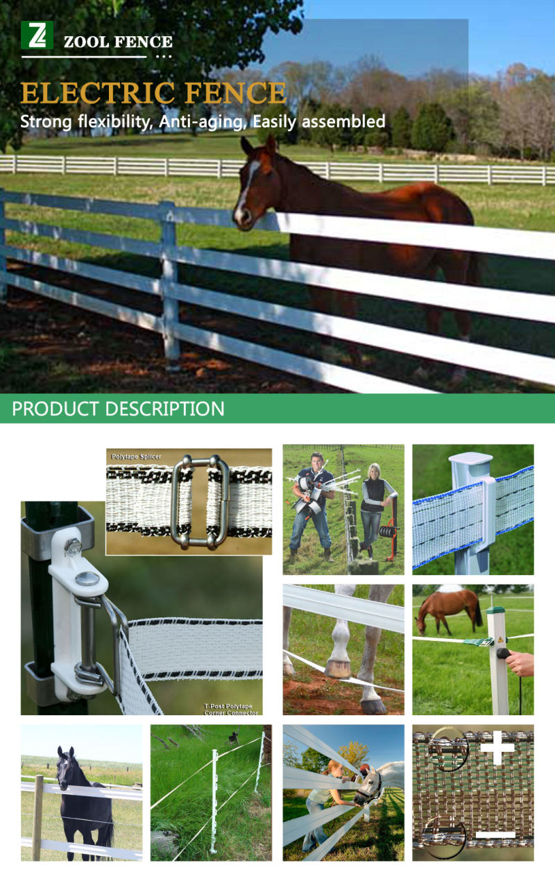 Electric Farm Fence Horse Fence Polytape with Factory Price