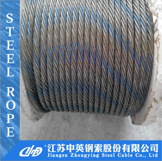 Steel Wire Rope Electrogalvanized Ungalvanized DIN3063 8*19W