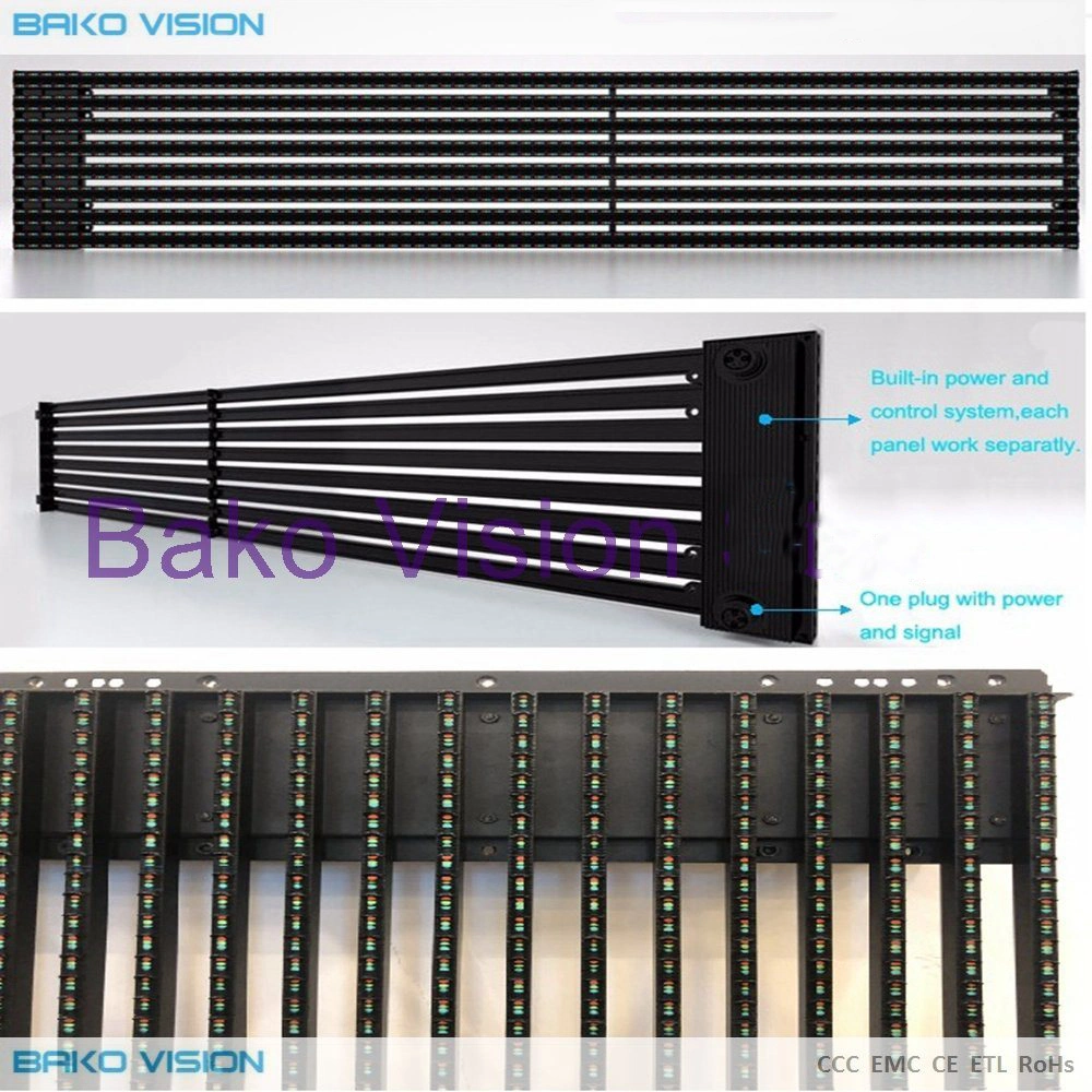 Wind Resistant DIP Curtain Mesh Screen Transparent LED Display for Building Facade Outdoor Advertising