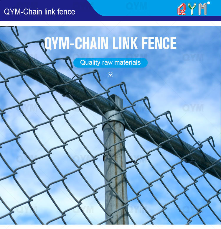 Basketball Court Chain Link Fence PVC Coating Diamond Wire Mesh Fence