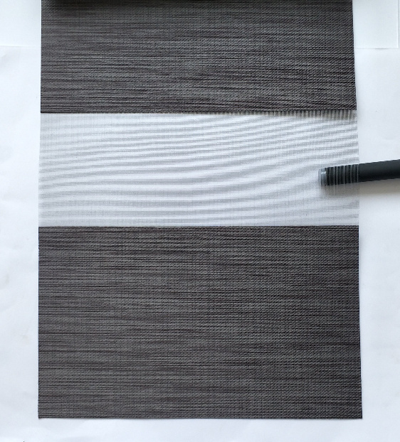 Window Decor Black Mesh Zebra Roller Blind Fabric