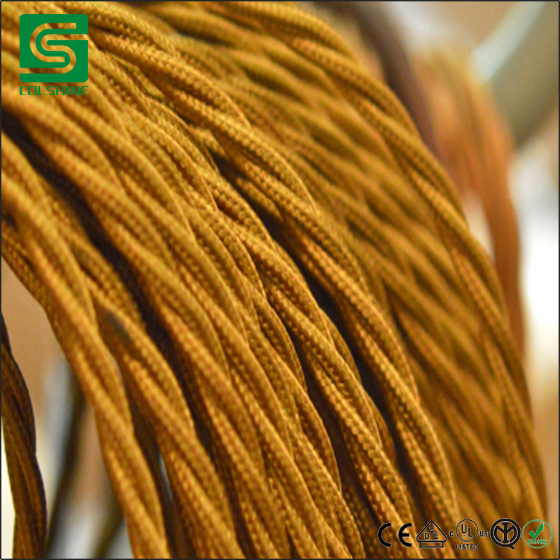 Vintage Decorative Braided Fabric Twisted Cable