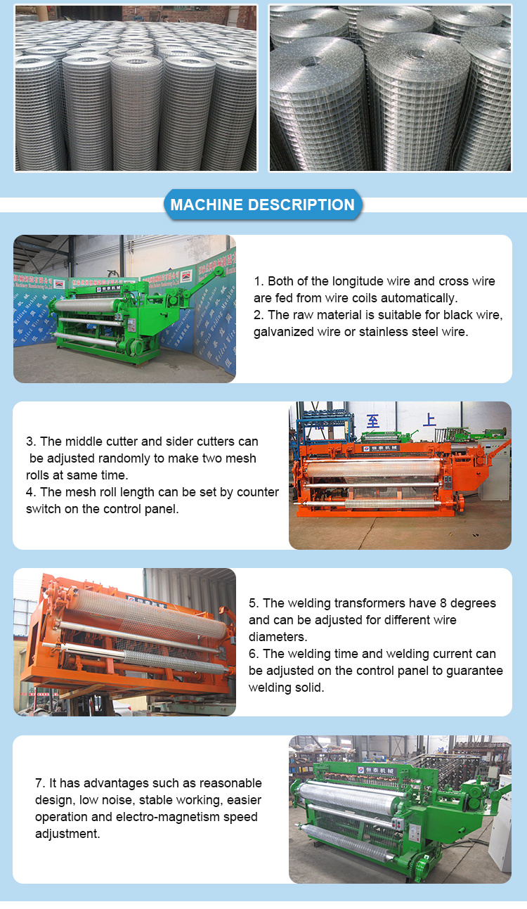 2.5m Wire Mesh Welding Machine for Fence Construction Building