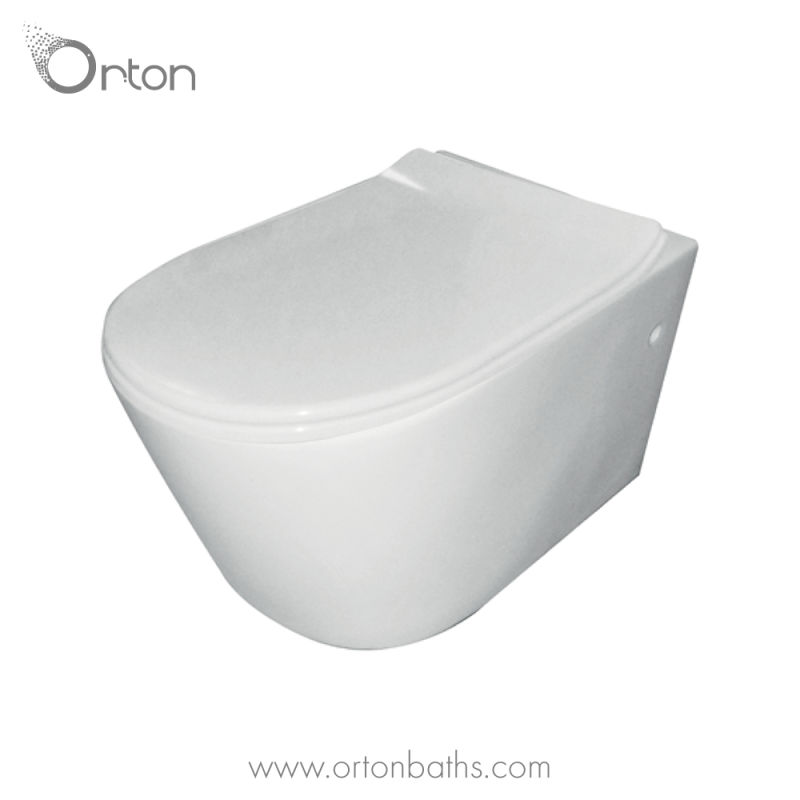 Wall Hung One Piece Toilet Bowl Closestool with Build in Cistern