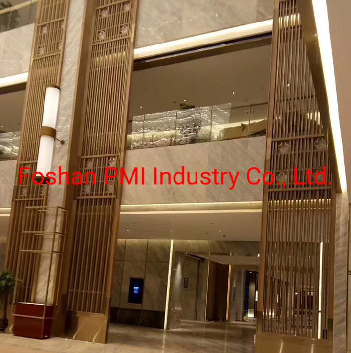 Laser Cutting Decorative Stainless Steel Screen/ Brass Screen for Home/Hotel/Office Partition Screen