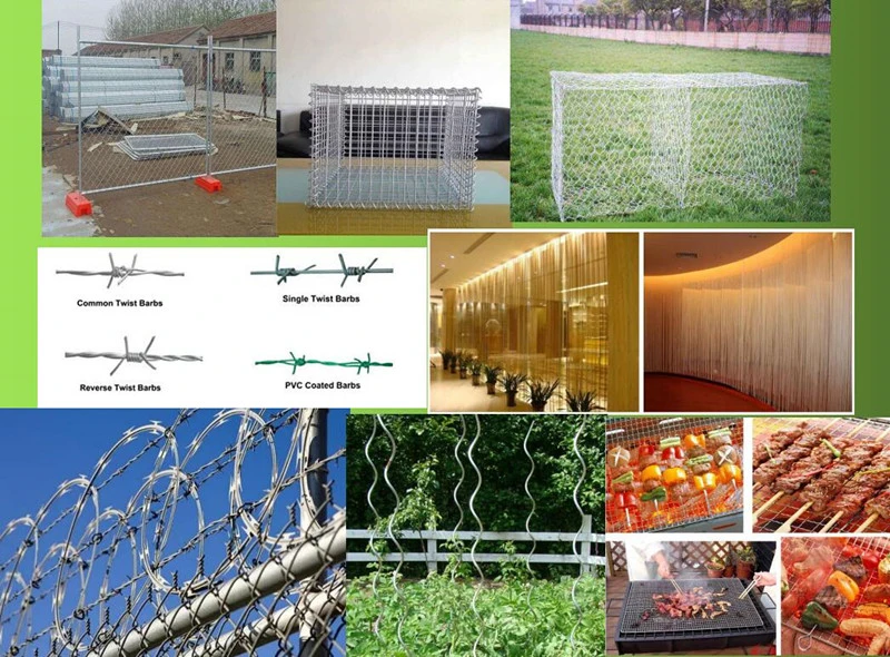 Double Loop Wire Mesh Fence/Metal Double Wire Garden Fence