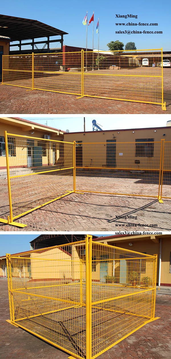 Galvanized and Powder Coated Temporary Fence Temporary Fencing Portable Fence