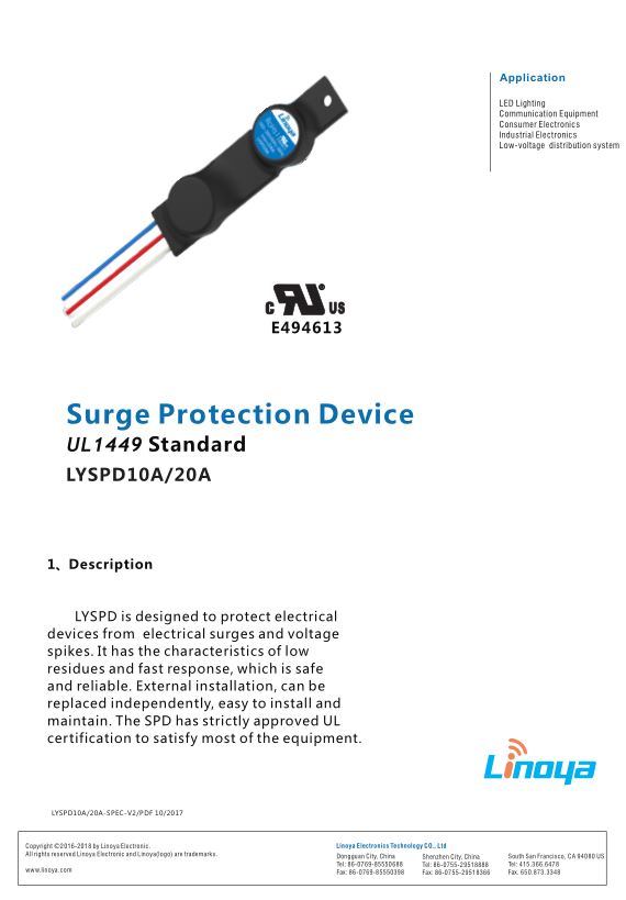 Surge Protective Device Network SPD RJ45