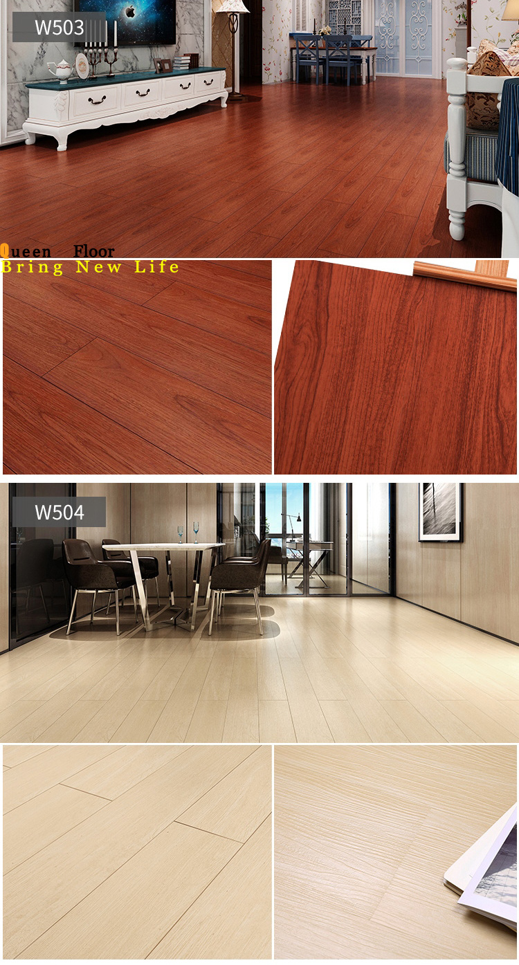 Laminate/Laminated Flooring China Supply Wood Grain PVC Flooring Plank Plastic PVC/Spc/Vinyl Flooring