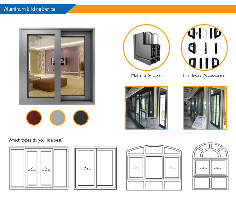 OEM Latest Window Designs Customized Size Aluminum Window Frames