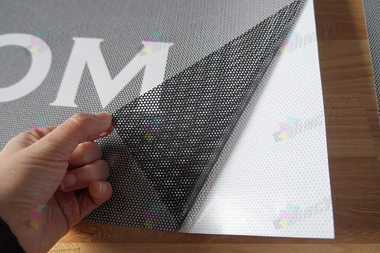 High Quality Perforated Vinyl One Way Vision, Printable Window Vinyl Sticker
