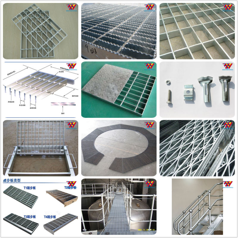 Galvanized Carbon/Stainless Steel Serrated Heavy Duty Bar Grating Price Catalog