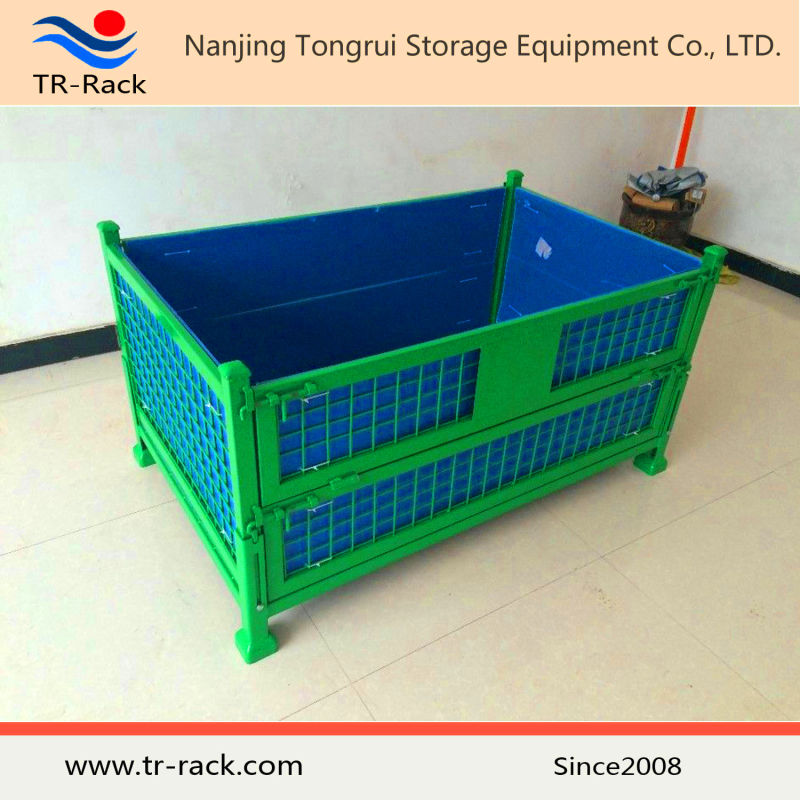 Stackable Steel Wire Mesh Storage Cage for Warehouse storage